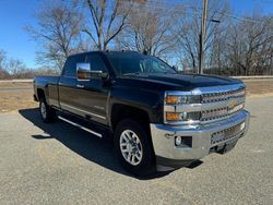 Salvage trucks for sale at North Billerica, MA auction: 2015 Chevrolet Silverado K3500 LTZ