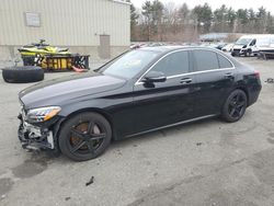 Salvage cars for sale at Exeter, RI auction: 2016 Mercedes-Benz C 300 4matic