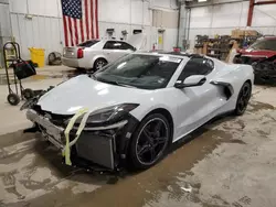 Salvage cars for sale from Copart Mcfarland, WI: 2021 Chevrolet Corvette Stingray 2LT