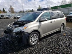 Salvage cars for sale at Portland, OR auction: 2017 Toyota Sienna XLE
