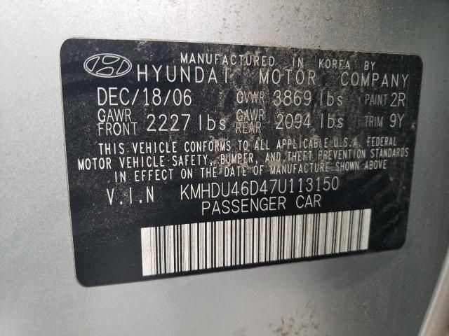 2007 Hyundai Elantra GLS