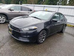 Salvage cars for sale from Copart Arlington, WA: 2015 Dodge Dart SE