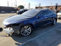 Salvage cars for sale from Copart Wilmington, CA: 2016 Tesla Model S