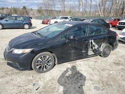 Salvage cars for sale at Candia, NH auction: 2013 Honda Civic EX