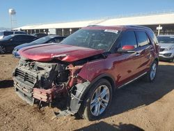 Salvage cars for sale at Phoenix, AZ auction: 2017 Ford Explorer Limited