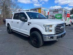 Salvage trucks for sale at North Billerica, MA auction: 2015 Ford F150 Supercrew