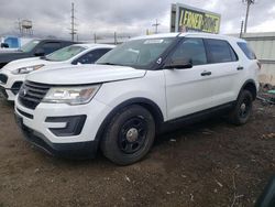Salvage cars for sale at Chicago Heights, IL auction: 2017 Ford Explorer Police Interceptor