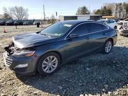 Salvage cars for sale at Mebane, NC auction: 2021 Chevrolet Malibu LT