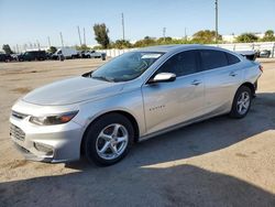 Salvage cars for sale from Copart Miami, FL: 2018 Chevrolet Malibu LT