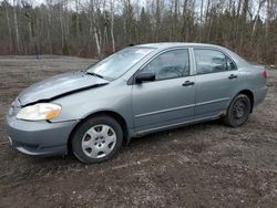 Salvage cars for sale at Bowmanville, ON auction: 2004 Toyota Corolla CE