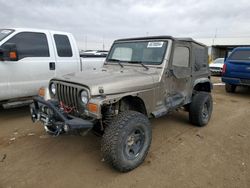 Salvage cars for sale from Copart Brighton, CO: 2004 Jeep Wrangler / TJ SE