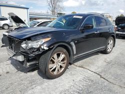 Salvage cars for sale at Tulsa, OK auction: 2014 Infiniti QX70