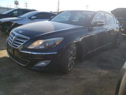 Salvage cars for sale at Dyer, IN auction: 2012 Hyundai Genesis 5.0L