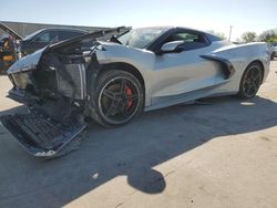Salvage cars for sale at Wilmer, TX auction: 2021 Chevrolet Corvette Stingray 3LT