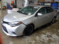 Toyota Corolla L salvage cars for sale: 2015 Toyota Corolla L