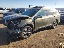 Salvage cars for sale at Brighton, CO auction: 2022 Subaru Outback Touring