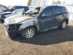 Salvage cars for sale from Copart Bowmanville, ON: 2015 Mazda CX-5 Touring