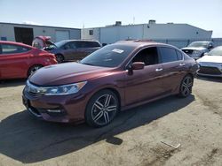 Salvage cars for sale at Vallejo, CA auction: 2017 Honda Accord Sport