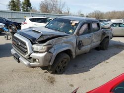 Salvage trucks for sale at Glassboro, NJ auction: 2017 Toyota Tacoma Double Cab