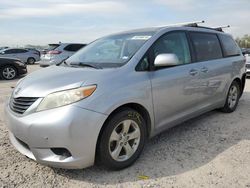 Salvage cars for sale from Copart Houston, TX: 2012 Toyota Sienna LE