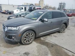 Salvage cars for sale from Copart New Orleans, LA: 2018 Audi Q7 Prestige