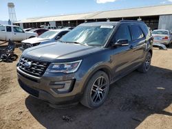 Salvage cars for sale at Phoenix, AZ auction: 2017 Ford Explorer Sport