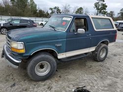 Salvage cars for sale at Hampton, VA auction: 1993 Ford Bronco U100