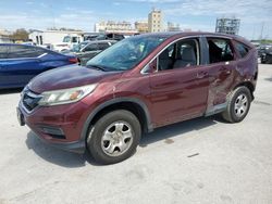 Salvage cars for sale from Copart New Orleans, LA: 2015 Honda CR-V LX