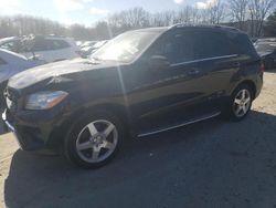 Salvage cars for sale at North Billerica, MA auction: 2015 Mercedes-Benz ML 350 4matic