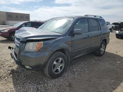 Salvage cars for sale from Copart Kansas City, KS: 2007 Honda Pilot EXL