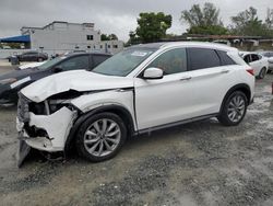 Salvage cars for sale at Opa Locka, FL auction: 2021 Infiniti QX50 Luxe