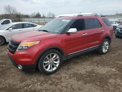 Salvage cars for sale at Columbia Station, OH auction: 2012 Ford Explorer Limited