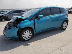 Salvage cars for sale at Grand Prairie, TX auction: 2015 Nissan Versa Note S