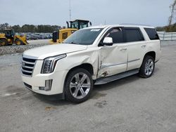 Salvage cars for sale at Dunn, NC auction: 2015 Cadillac Escalade Luxury