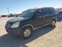 Salvage cars for sale at Andrews, TX auction: 2006 Honda CR-V LX