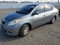 Nissan salvage cars for sale: 2012 Nissan Versa S