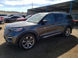 Vehiculos salvage en venta de Copart Colorado Springs, CO: 2020 Ford Explorer Platinum