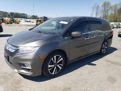 Honda salvage cars for sale: 2018 Honda Odyssey Elite