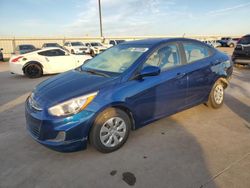 Salvage cars for sale at Wilmer, TX auction: 2017 Hyundai Accent SE