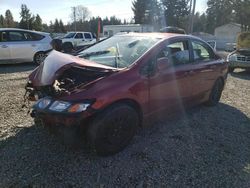 Salvage cars for sale at Graham, WA auction: 2011 Honda Civic LX