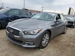 Salvage cars for sale at Chicago Heights, IL auction: 2014 Infiniti Q50 Base