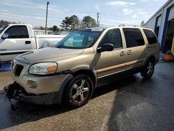 Salvage cars for sale from Copart Montgomery, AL: 2005 Pontiac Montana SV6