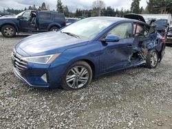 Salvage cars for sale at Graham, WA auction: 2019 Hyundai Elantra SEL