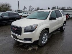 Salvage cars for sale at Woodburn, OR auction: 2015 GMC Acadia SLE