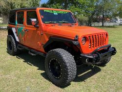 Jeep salvage cars for sale: 2018 Jeep Wrangler Unlimited Sport