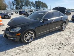 Vehiculos salvage en venta de Copart Loganville, GA: 2012 Mercedes-Benz C 300 4matic