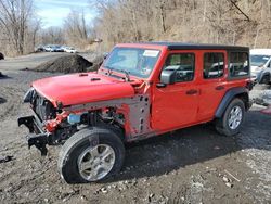 Salvage cars for sale from Copart Marlboro, NY: 2020 Jeep Wrangler Unlimited Sport