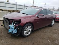 Salvage cars for sale at Chicago Heights, IL auction: 2016 Chevrolet Malibu LT