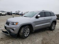 Salvage cars for sale at West Warren, MA auction: 2016 Jeep Grand Cherokee Limited