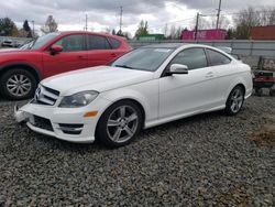 Salvage cars for sale at Portland, OR auction: 2013 Mercedes-Benz C 250